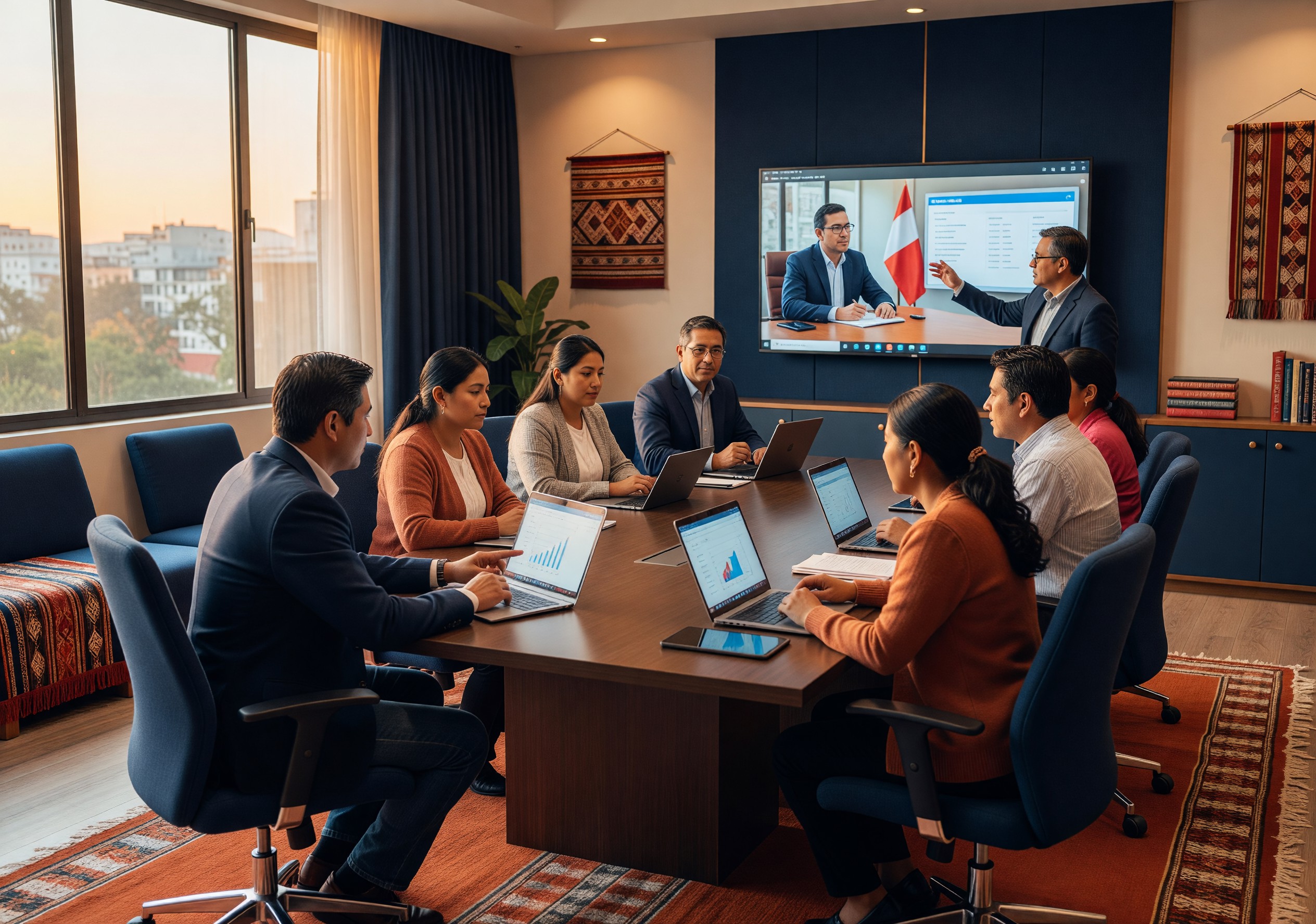 Estudiantes de Pamela en sesión virtual de aprendizaje