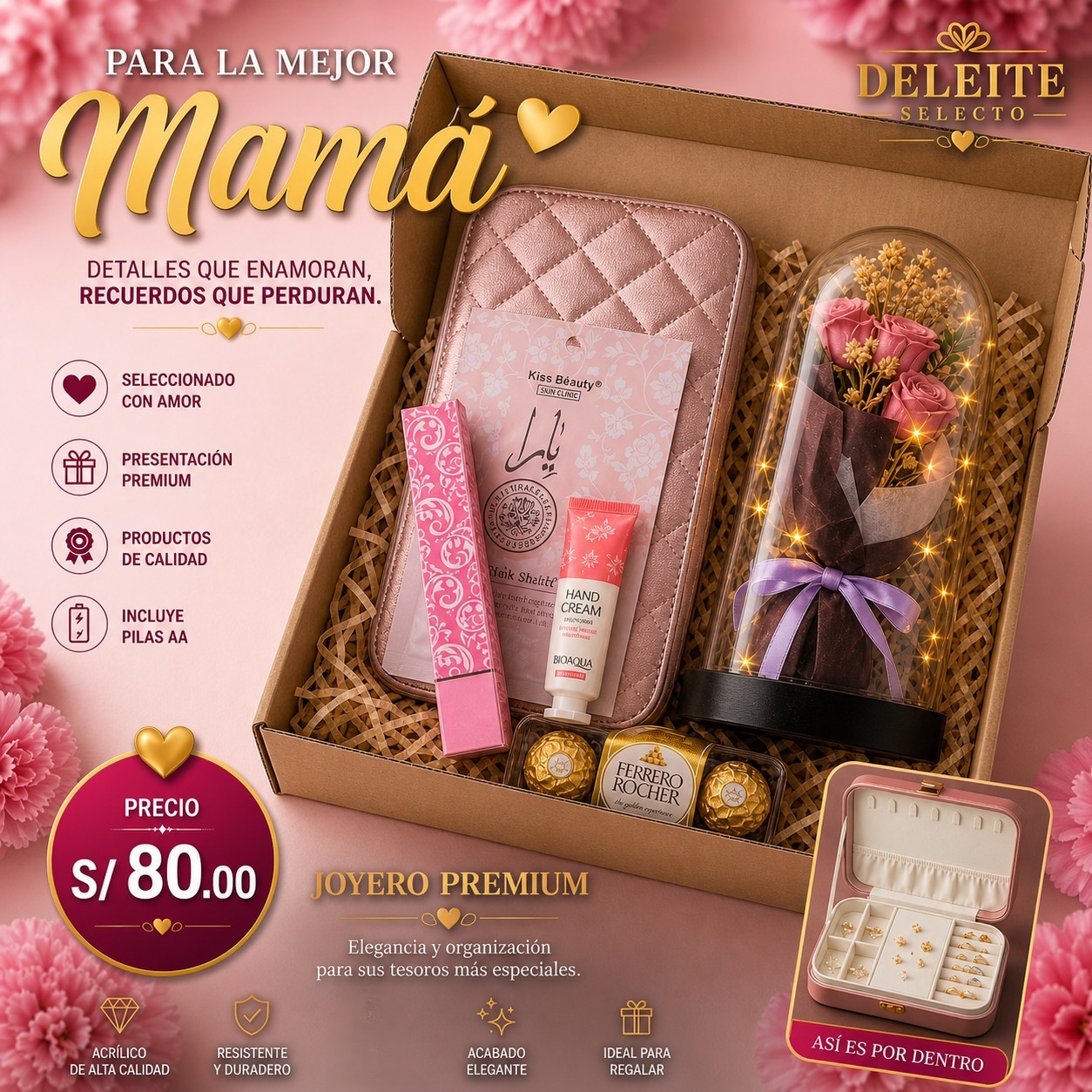 Box Joyero Premium - Cajas de Regalo para Mamá