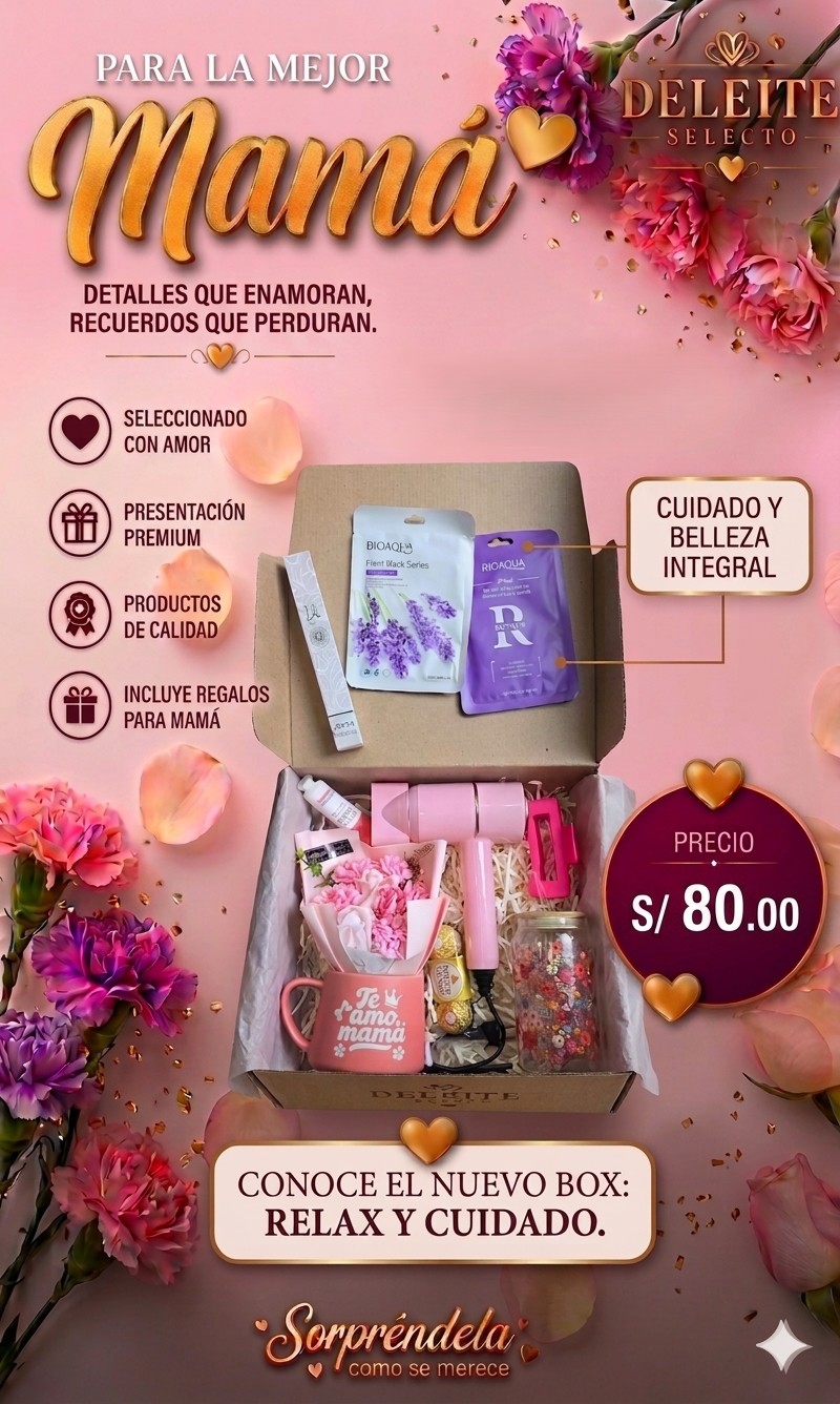 Box Relax y Cuidado - Cajas de Regalo para Mamá