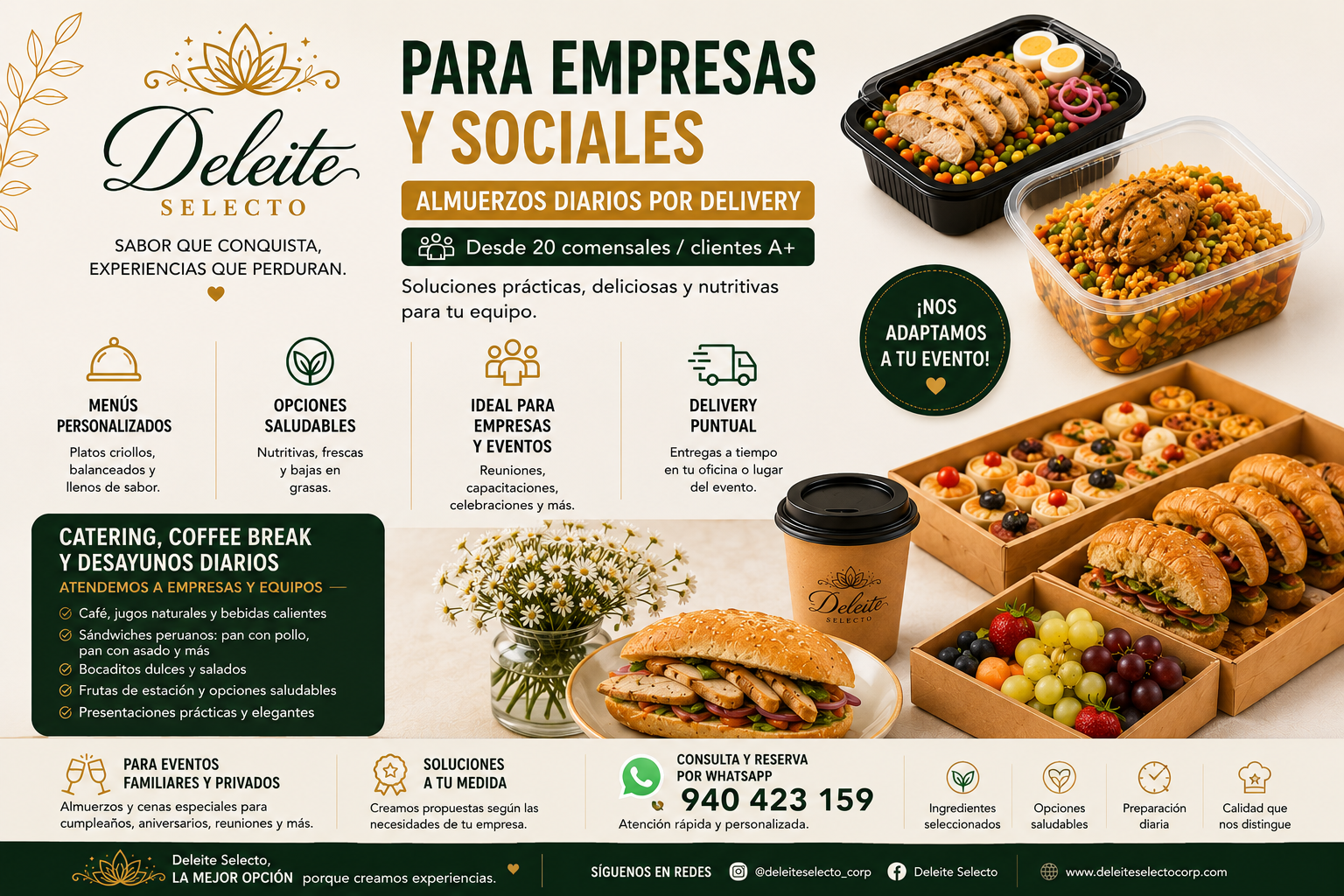 Servicios - Catering y Eventos