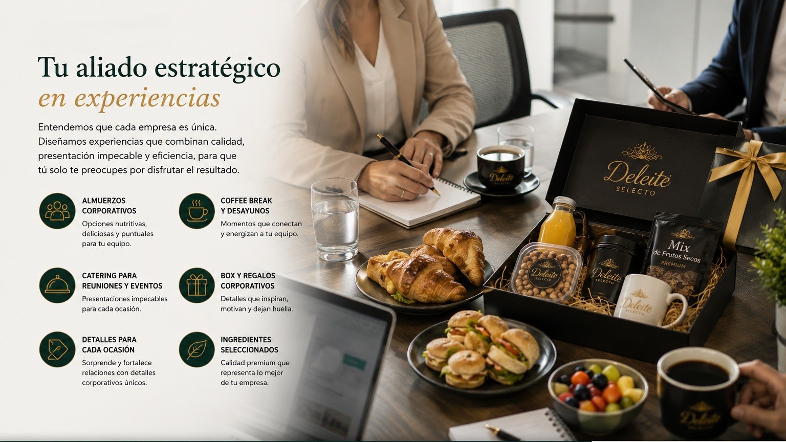 Experiencia Corporativa Deleite Selecto - Regalos empresariales y eventos