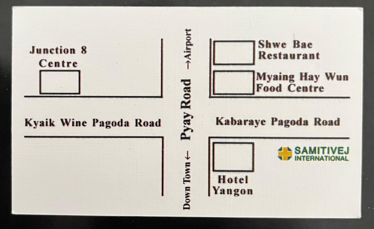 Map showing directions to the clinic