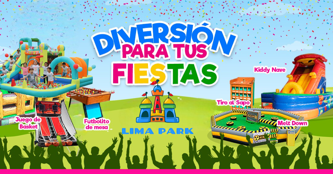 Niños divirtiéndose en juegos inflables