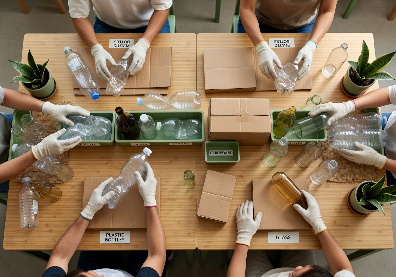 Clasificación de materiales reciclables