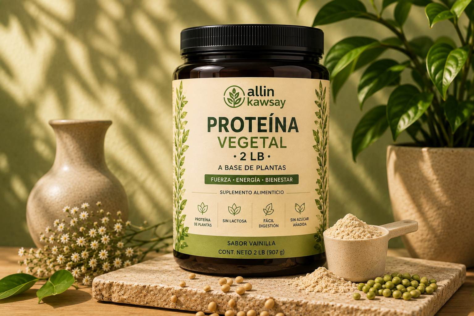 Allin Proteína Vegetal 2 lb