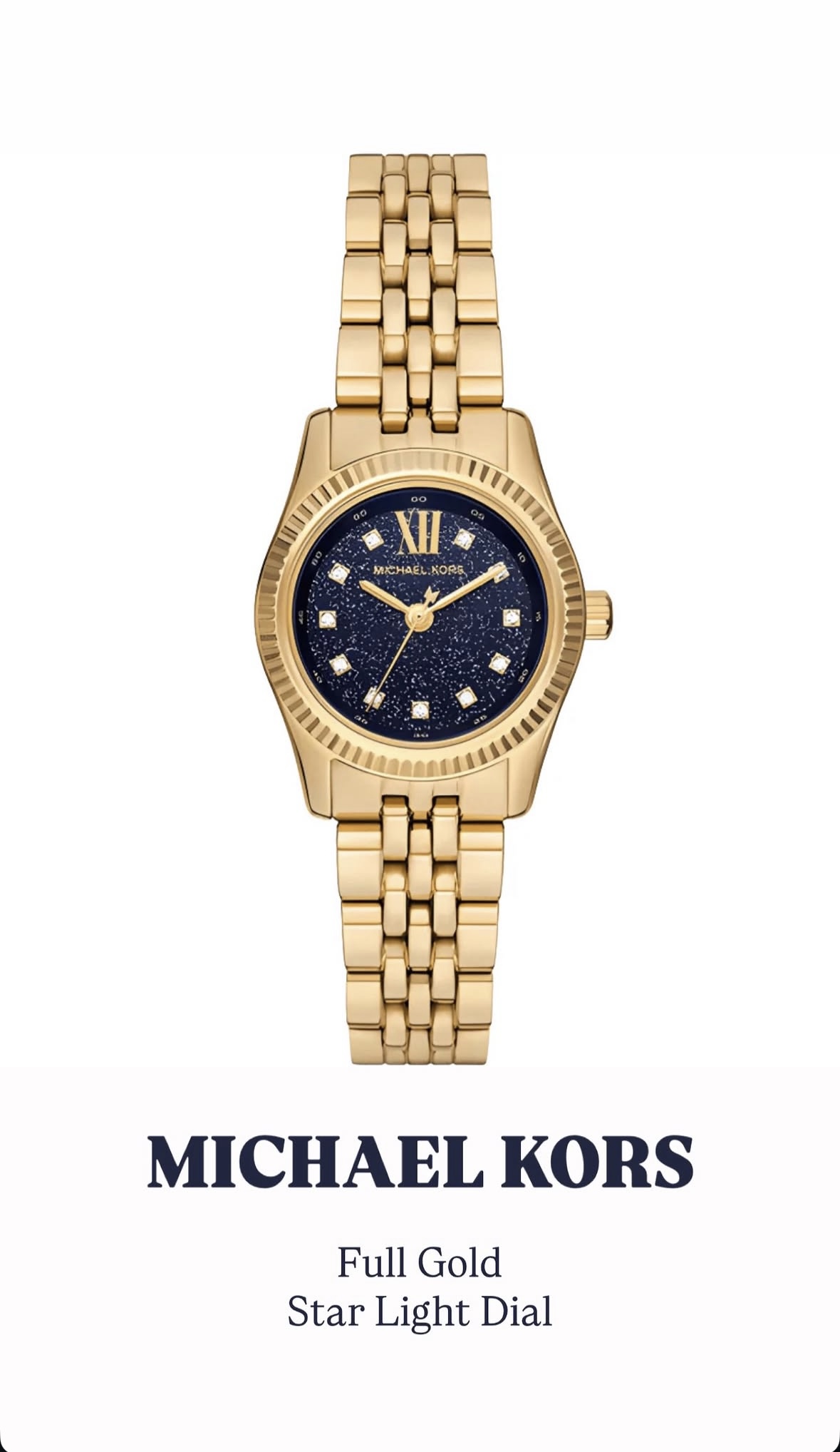 ساعة Michael Kors الذهبية