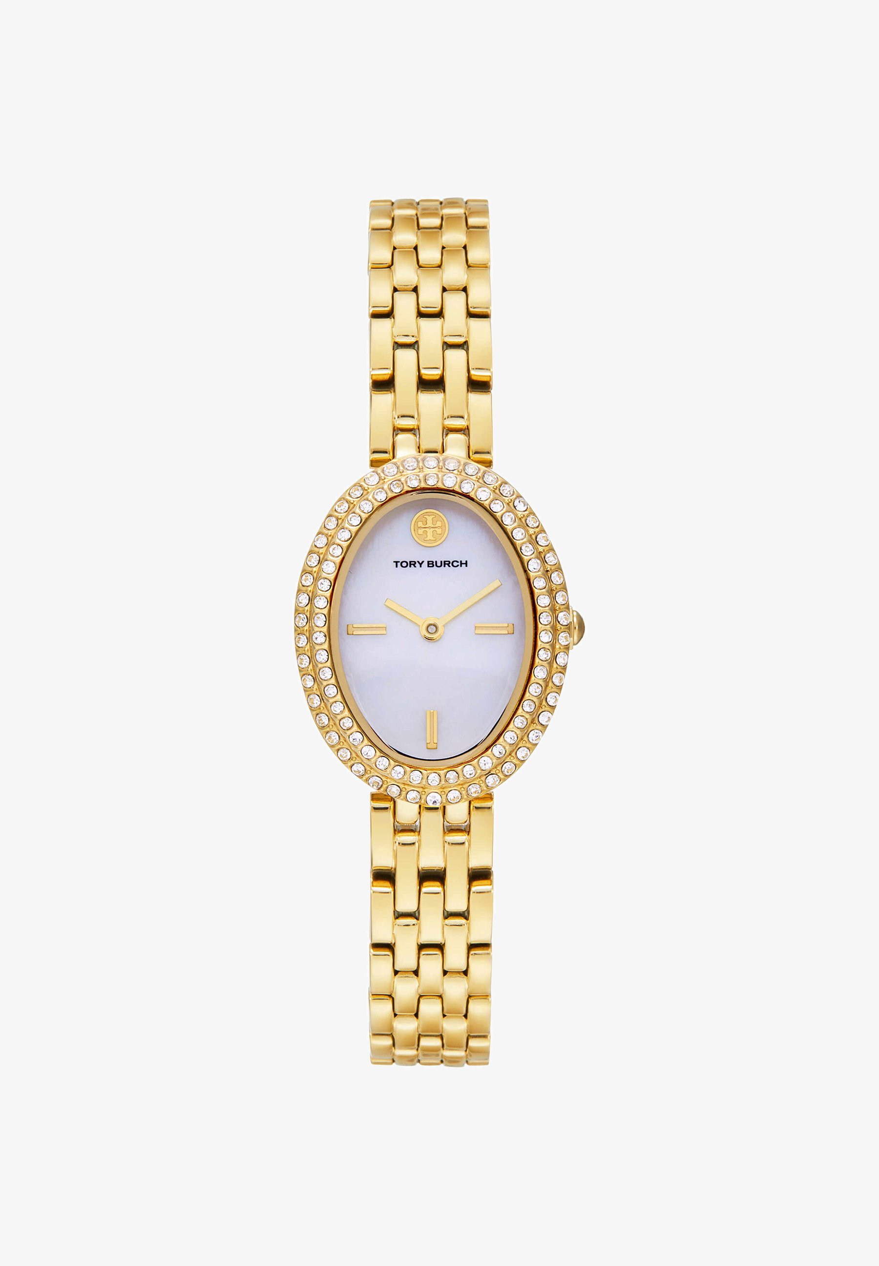 ساعة Tory Burch Oval Gold Plated Ladies Watch