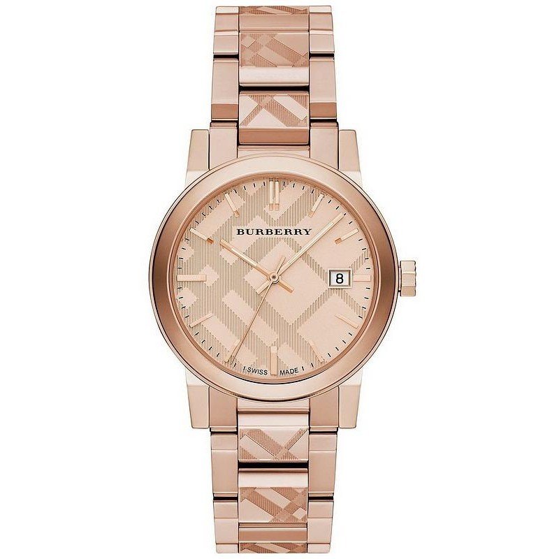 ساعة Burberry - Rose Gold-Tone Dial