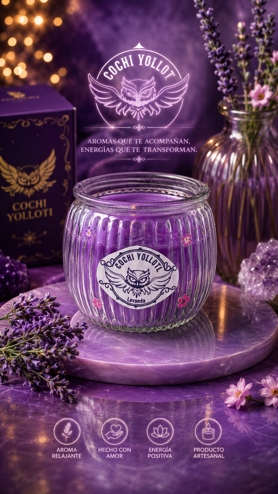 Vela Aromática Lavanda