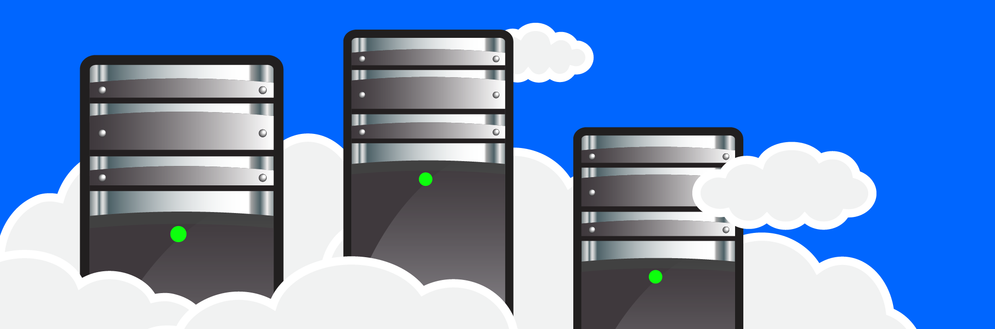 Illustration of servers